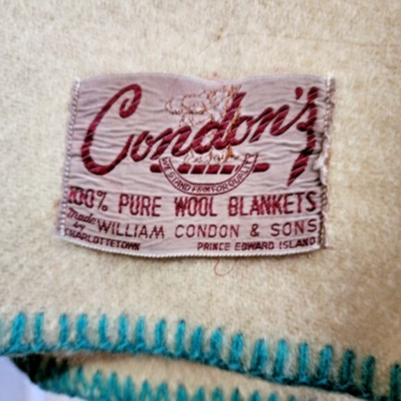 Vintage RARE Condon's 100% Pure Wool Blankets, Prince Edward Island - Picture 4 of 11